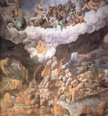 Giulio Romano Room of the Giants (nn03) Spain oil painting art